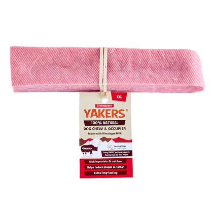YAKERS Strawberry Dog Chew & Occupier XXL