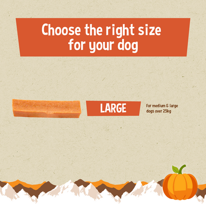 YAKERS Pumpkin Dog Chew