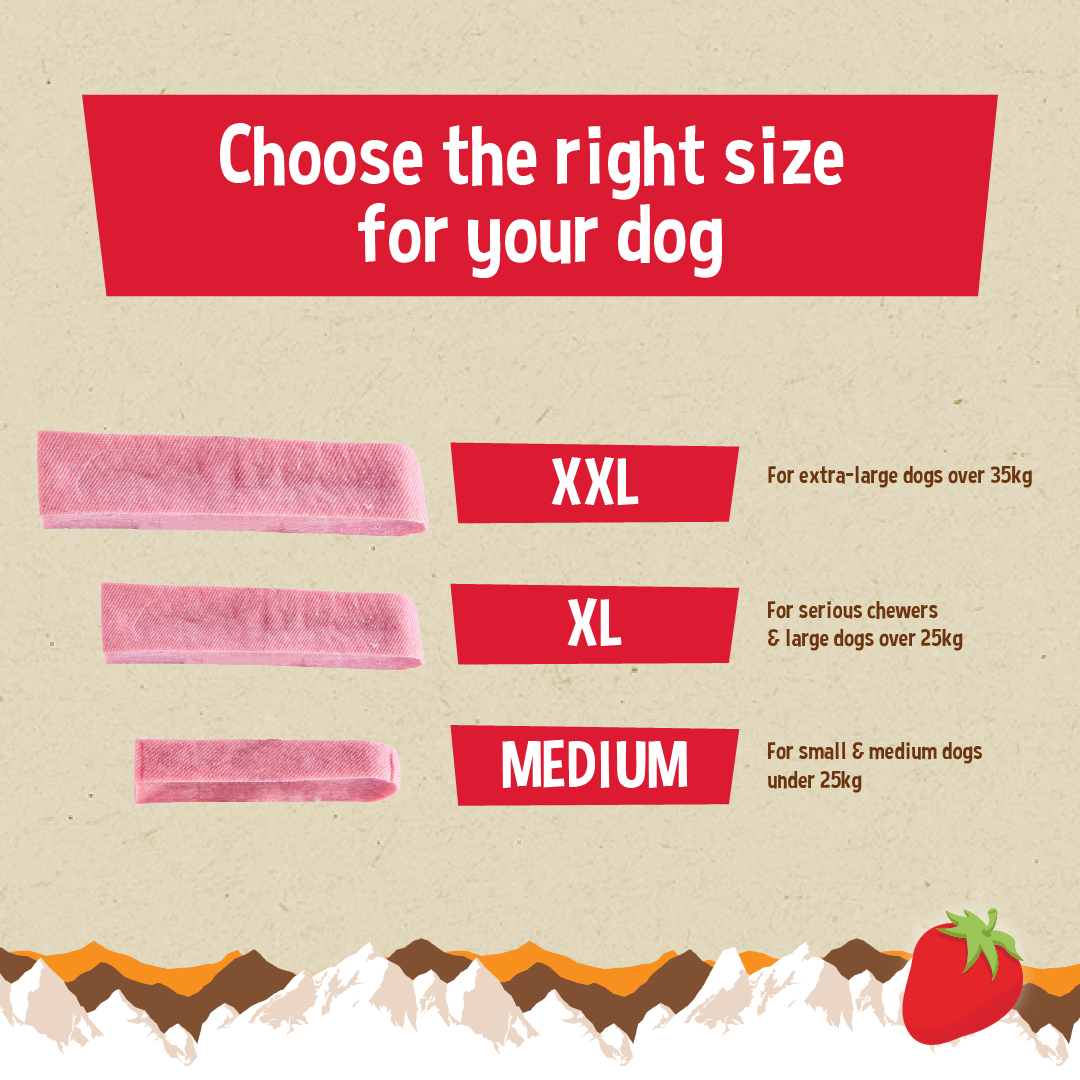 YAKERS Strawberry Dog Chew