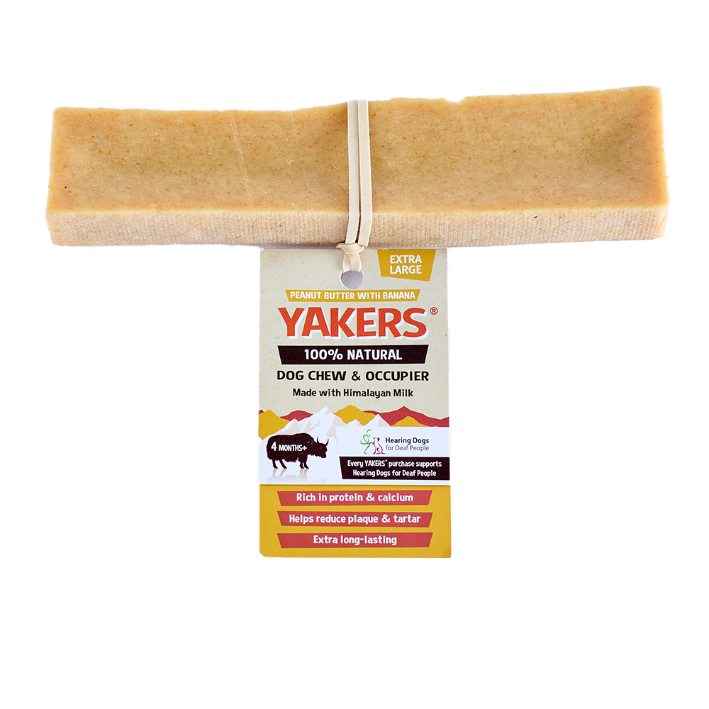 YAKERS Peanut Butter & Banana Dog Chew YAKERS