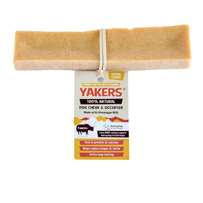 YAKERS Peanut Butter & Banana Dog Chew YAKERS
