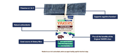 YAKERS Blueberry Dog Chew YAKERS