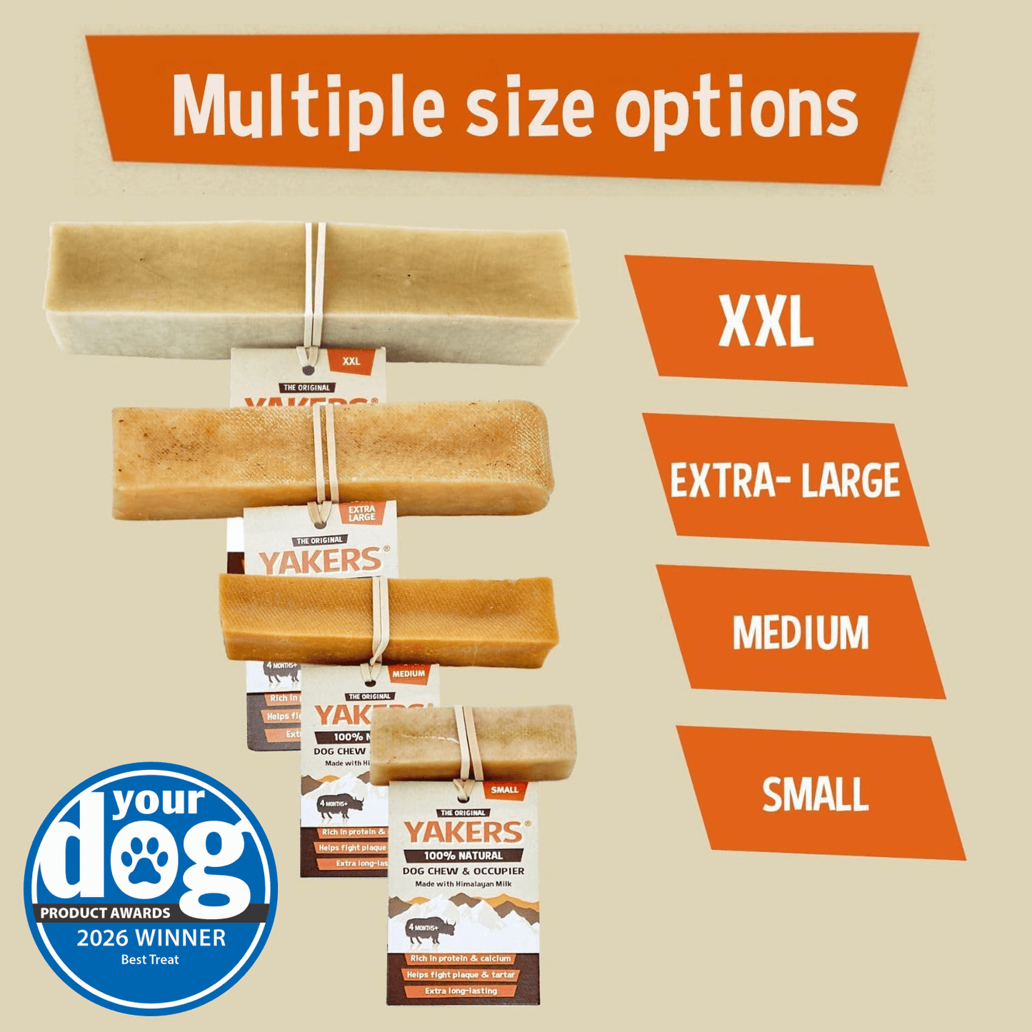 YAKERS Original Dog Chew YAKERS